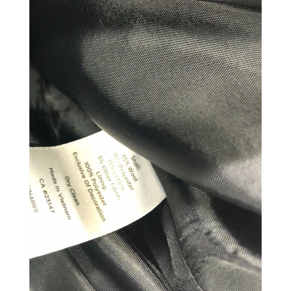 Talbots Women Black Tweed Skirt Wool Blend Pockets Size 10 Ribbon Trim M094 -24 - Picture 6 of 11